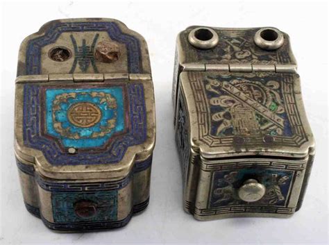 antique opium boxes